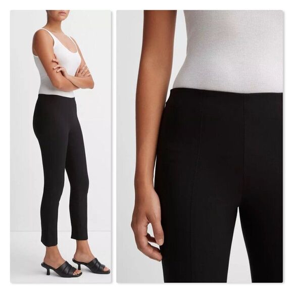✨ VINCE ✨ Stitch-front Seam Leggings - [Large, Black] - Picture 2 of 13
